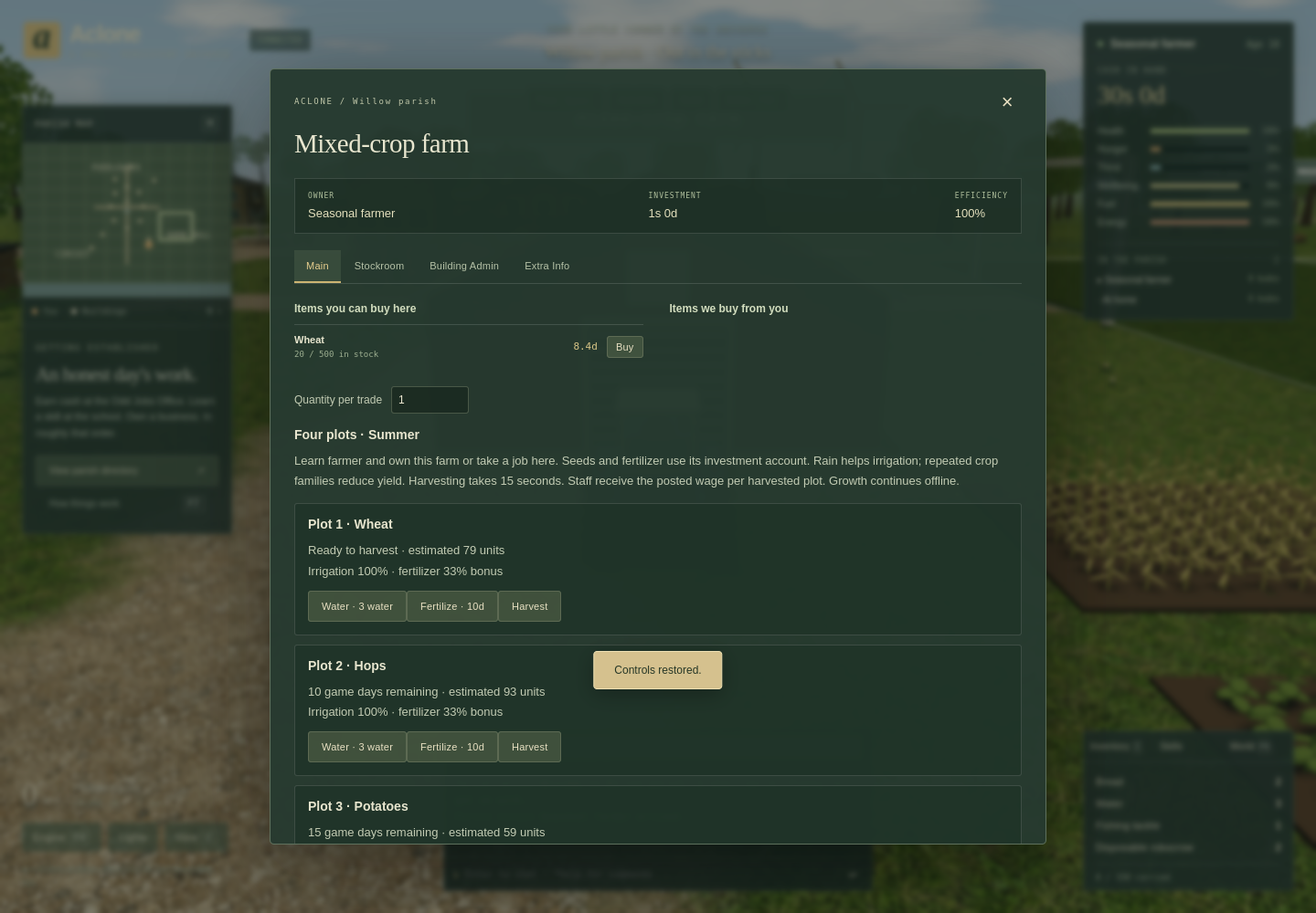 Fields and farm work